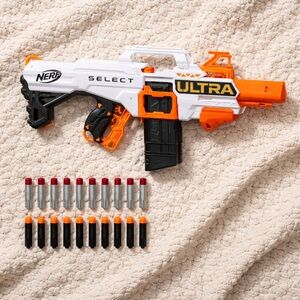 Nerf Ultra Select Fully Motorized Blaster, Fire 2 Ways, Includes Clips and Darts